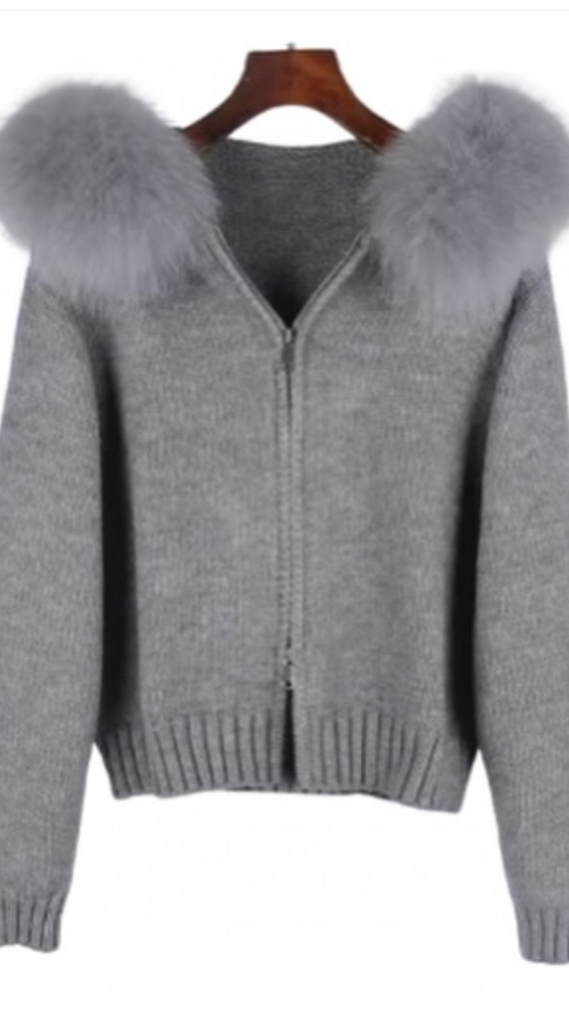 ‘Teddy’ Fox Fur Cardigan