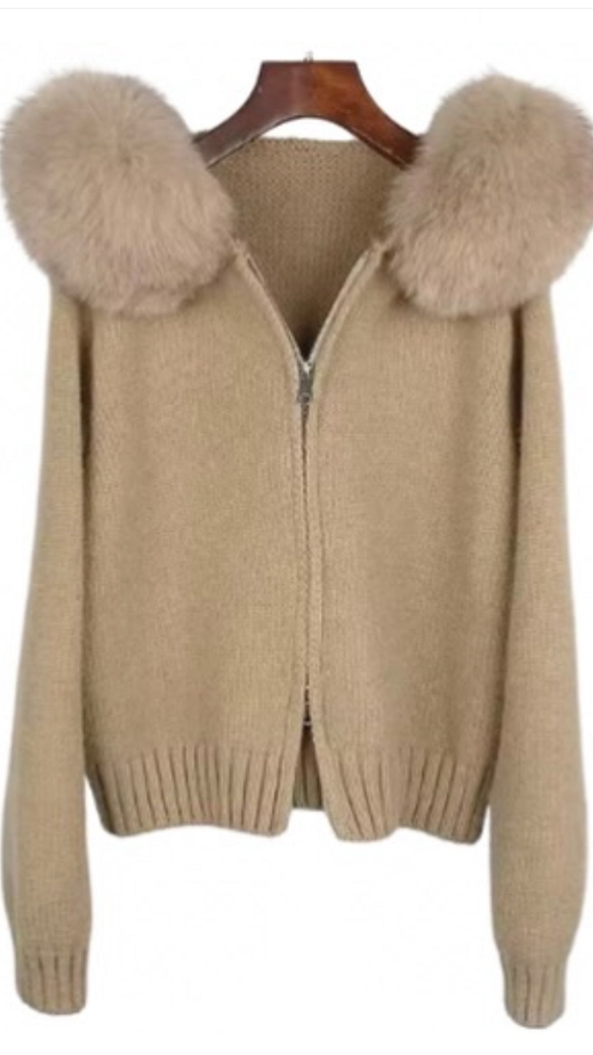 ‘Teddy’ Fox Fur Cardigan
